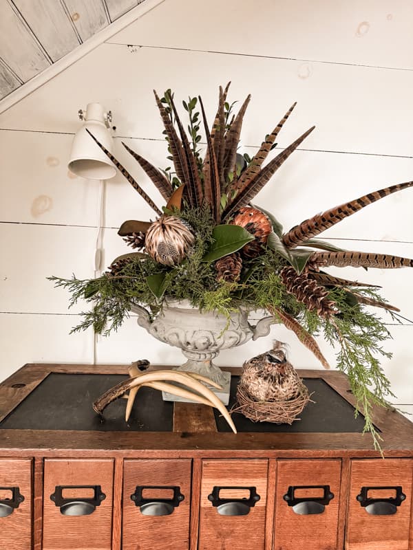 Feather Centerpiece Idea