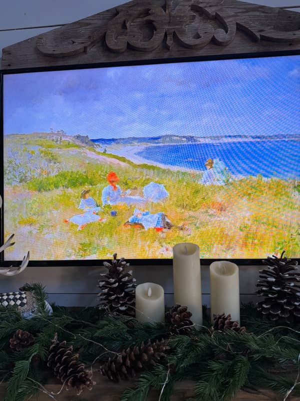 Summer Vintage Beach Scene on Smart TV for Free TV Art