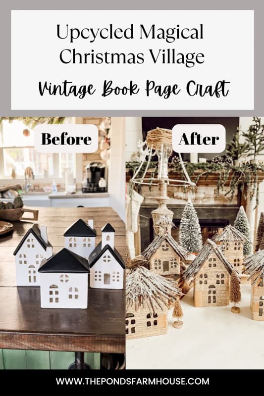 Upcycled Magical Christmas Village