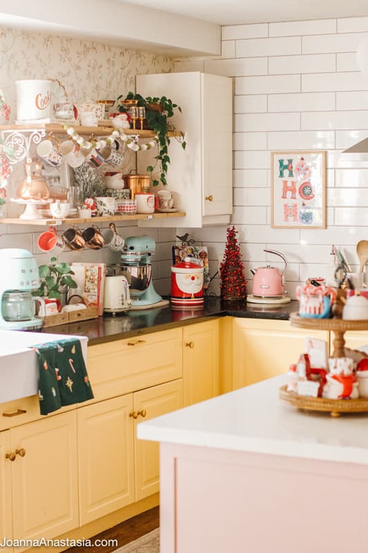 Color ideas for decorating with unique finds for the holidays.  