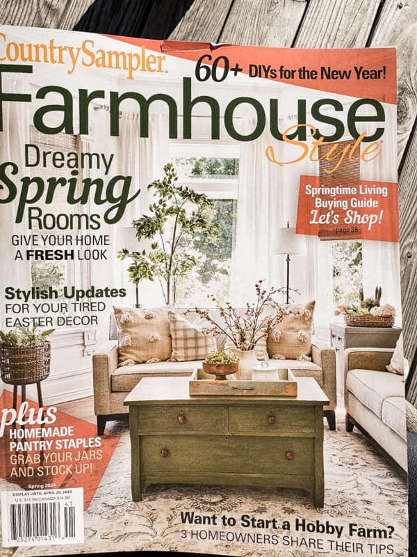 Farmhouse Style Magazine for Spring 2024.  