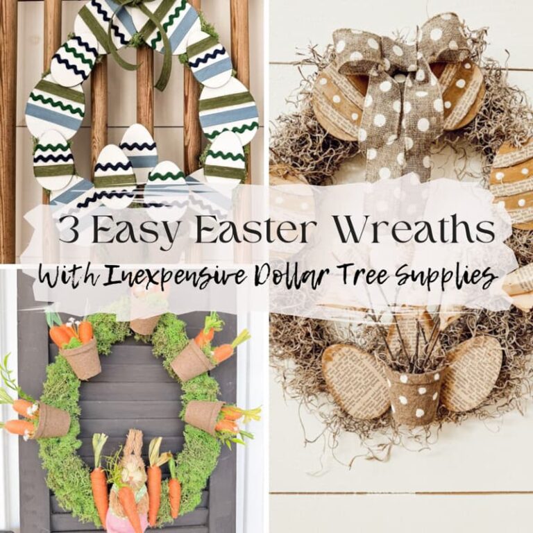 3 Easy Easter Wreath Ideas with Dollar Tree Egg Frame 2025