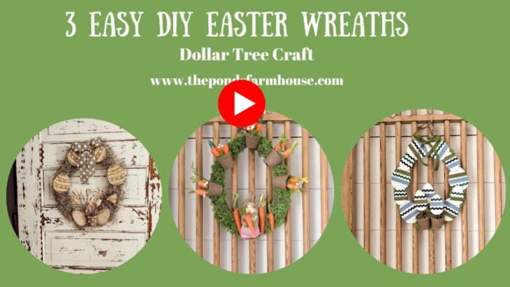 3 Easy Easter Wreath Ideas with Dollar Tree Egg Frame 2025