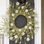 Recycled aluminum cans made into Spring Flowers for a DIY Metal Wreath