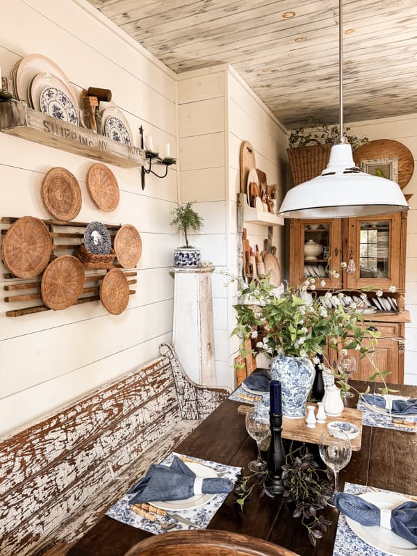 Decorating on a budget with Modern Farmhouse Country Chic Home Tour - Spring Decorating Ideas.  