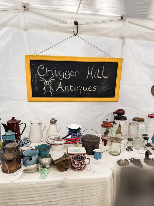 Chigger Hill Antiques at the Carolina Picker's Festival at Denton, NC