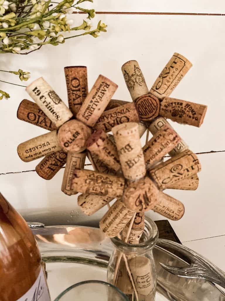 DIY Wine Cork Flowers