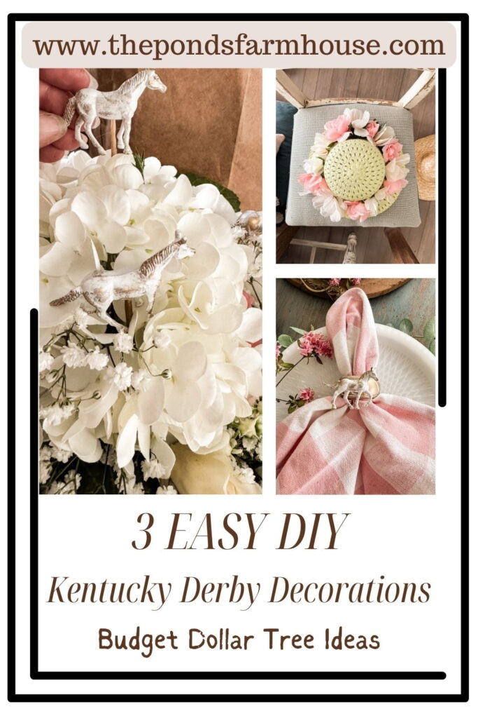 3 Easy DIY Kentucky Derby Decorations with Budget Dollar Tree Ideas and More