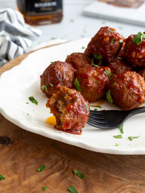 Simple Savory Crockpot Bourbon Meatballs Kentucky Derby Food Ideas