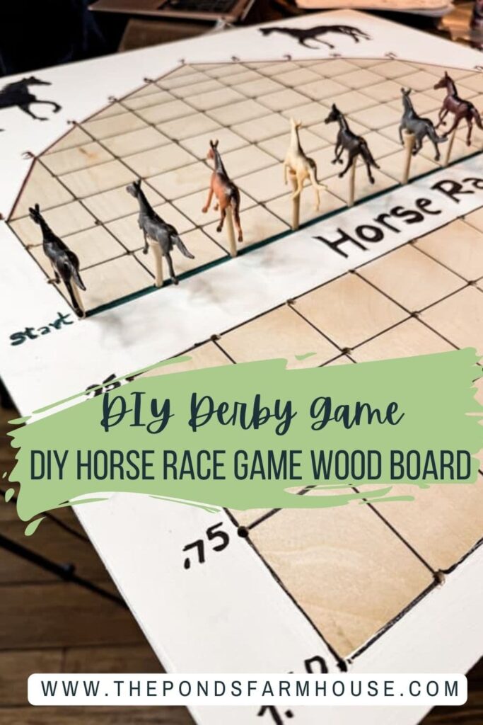Handmade Kentucky Derby Horse Race Game Tutorial. Fun Party Game for All Ages.  
