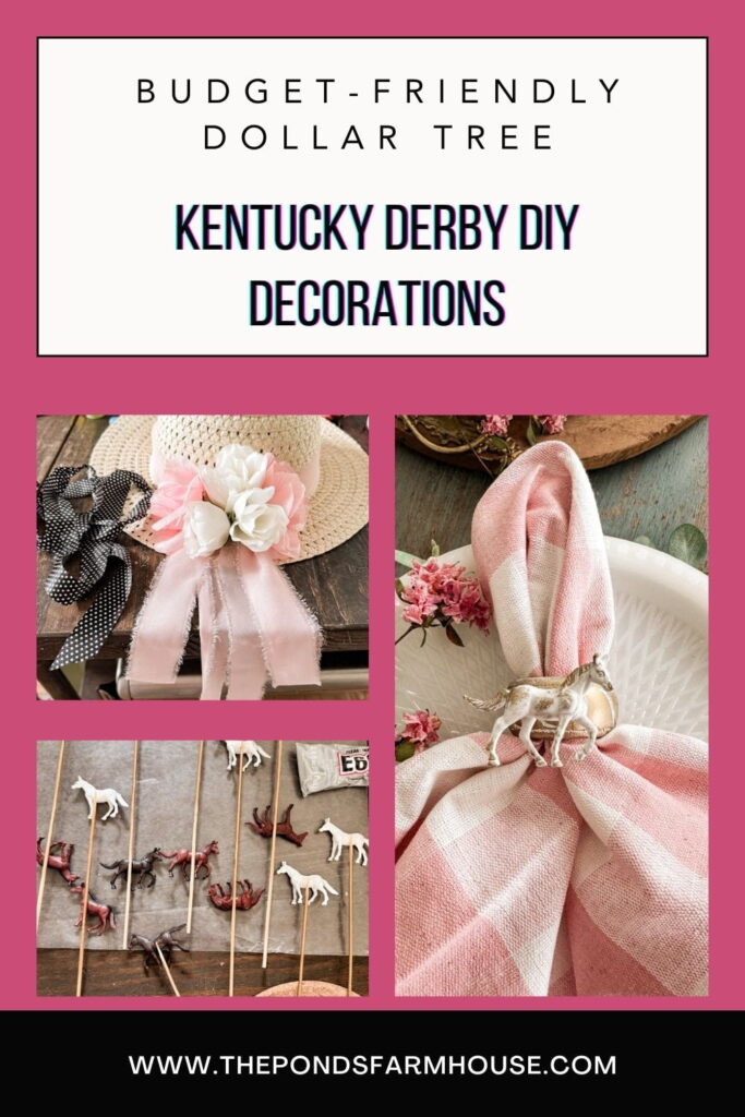 3 Easy DIY Kentucky Derby Decorations with Budget Dollar Tree Ideas and More