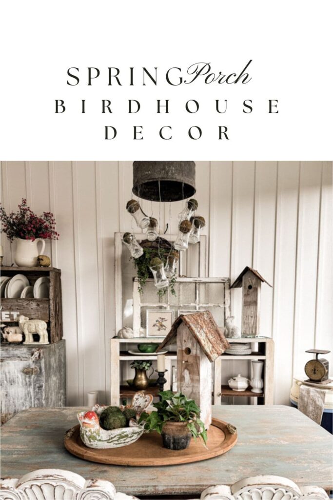 Spring Porch Birdhouse Decor Ideas for a Whimsical screened porch