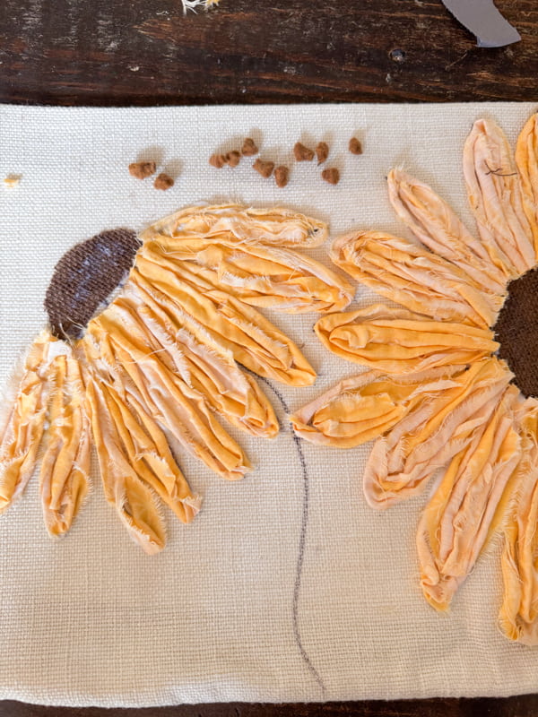 DIY No Sew Sunflower pillow