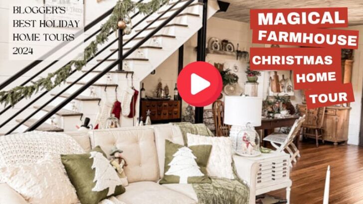 A Magical Farmhouse Christmas Tour: Stunning DIY Holiday Decor