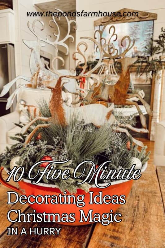 10 Five Minute Decorating Ideas Christmas Magic In A Hurry