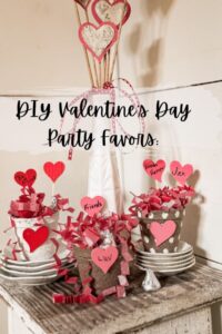 6pcs Happy Valentine's Day Glitter Cake Toppers - Red Heart Cake Decoration For Party, Wedding, Anniversary