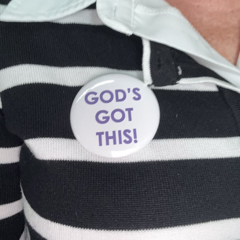 God's Got This button
