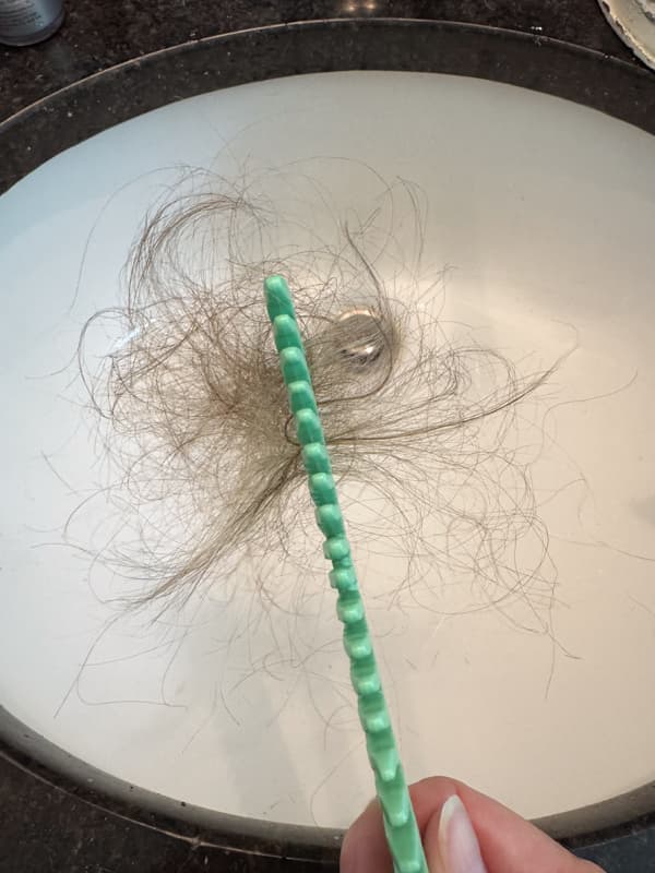 Wide tooth comb with one swipe through (Chemo Hair Loss)