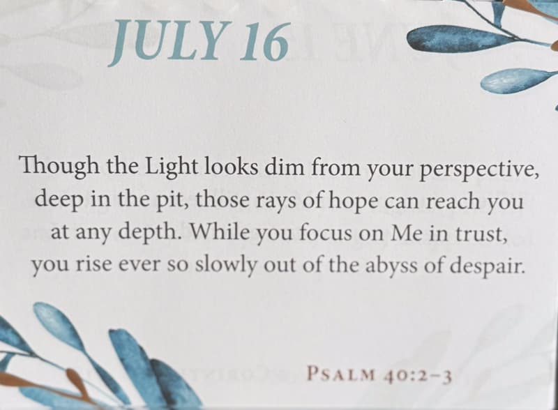 July 16th Scripture