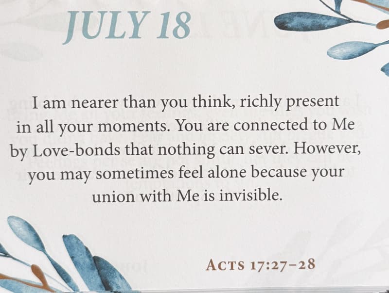 July 18th scripture of the day.