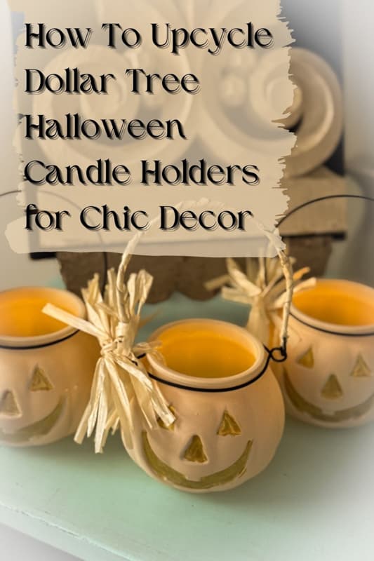 How To Upcycle Dollar Tree Halloween Candle Holders For Chic Decor
