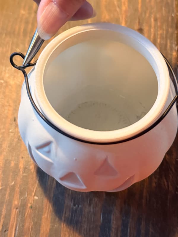 add wire handle back to candle holders