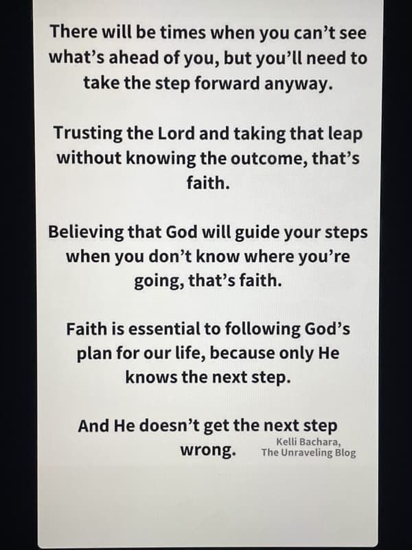message of faith