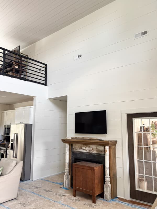 Newly painted living room