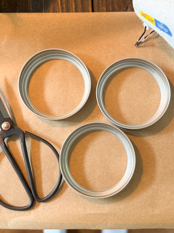 supplies for DIY Mini Wreaths