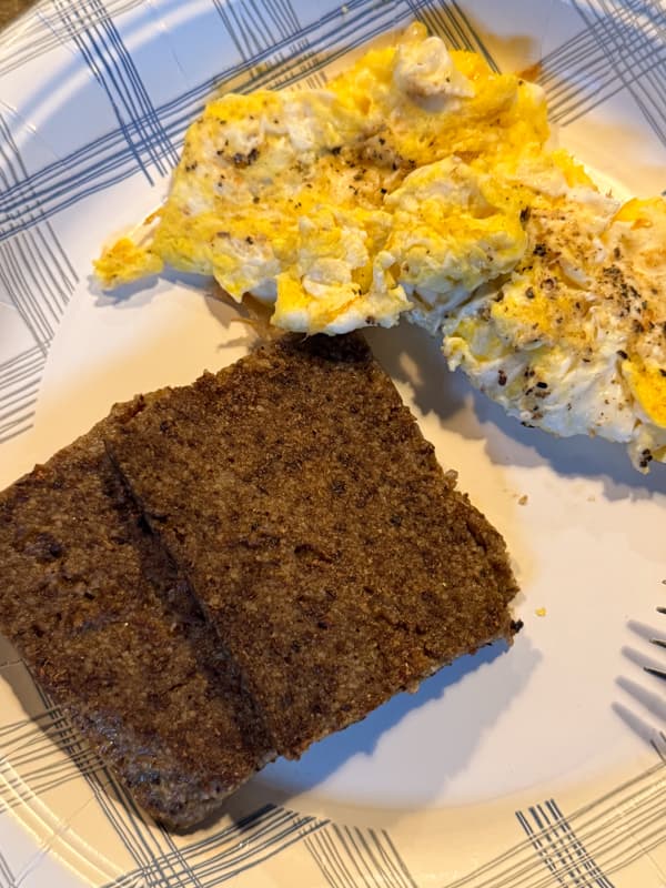 LIver Pudding & Eggs