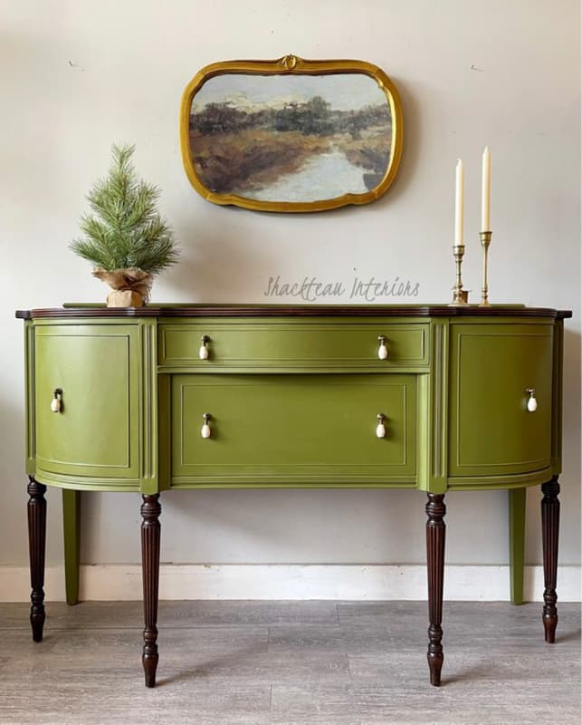 green sideboard