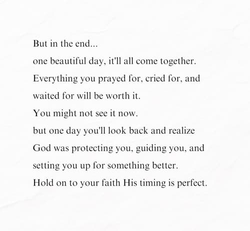 His timing is perfect