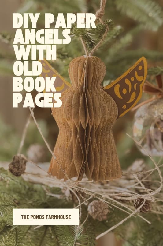 DIY Paper Angels with Old Book Pages