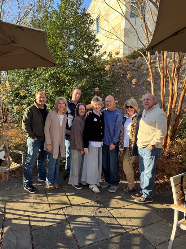 Family gathered for bell ringing ceremony for Rachel