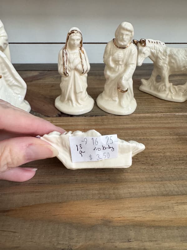 price of nativity scene with no bably
