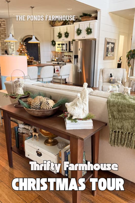 The Ponds Farmhouse Thrifty Farmhouse Christmas Tour