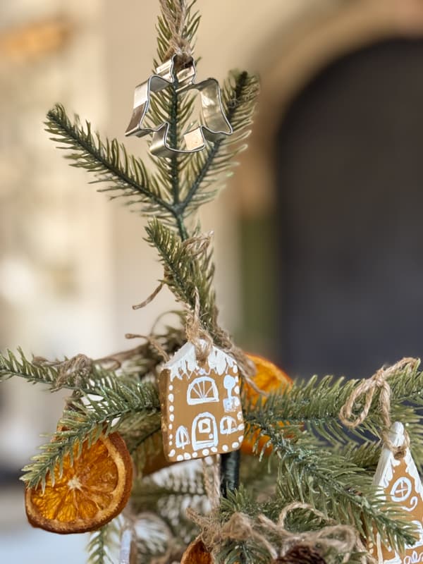 Angel cookie cutter as tree topper for the gingerbread house ornament Christmas Tree