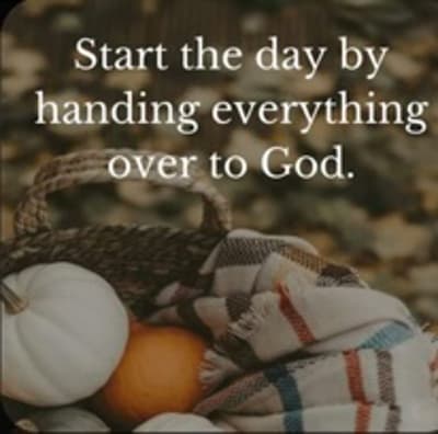 hand everything over to God