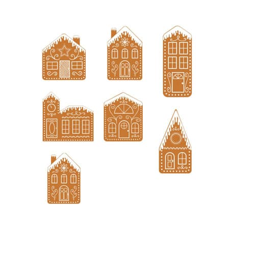 mini gingerbread house ornaments template 