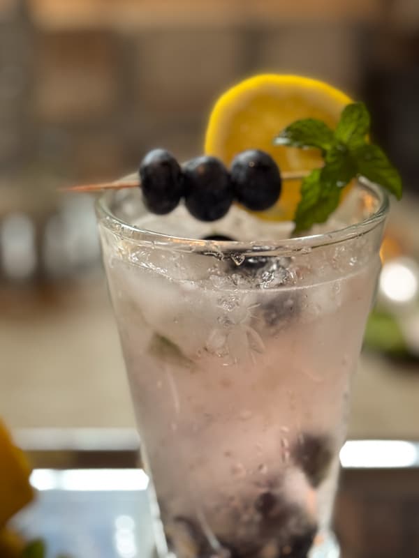 Blueberry Mojita Mocktail