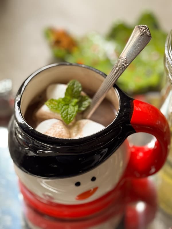 Mint Hot Choclate Mocktail