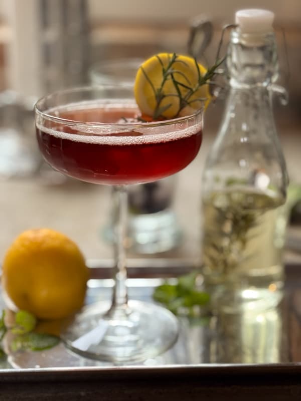 Pomegranate Rosemary Martini