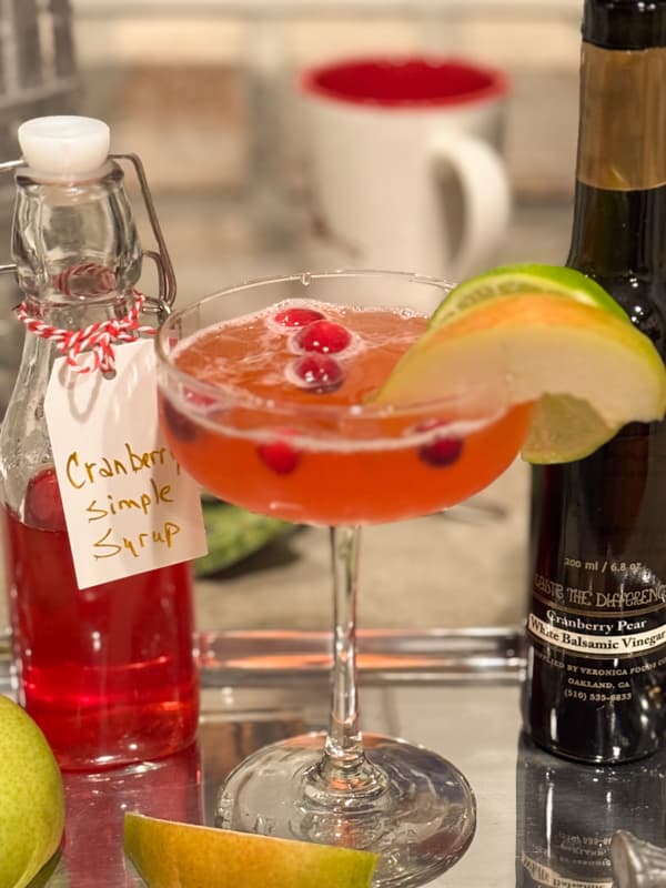 Cranberry Pear Mocktail Martini - Mocktail recipes for New Year's Eve 2026