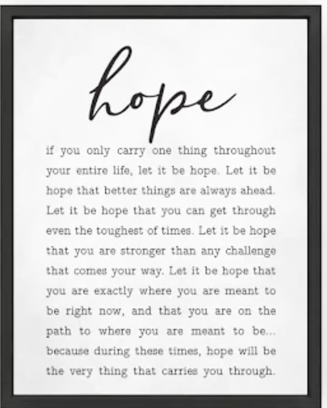 message of hope