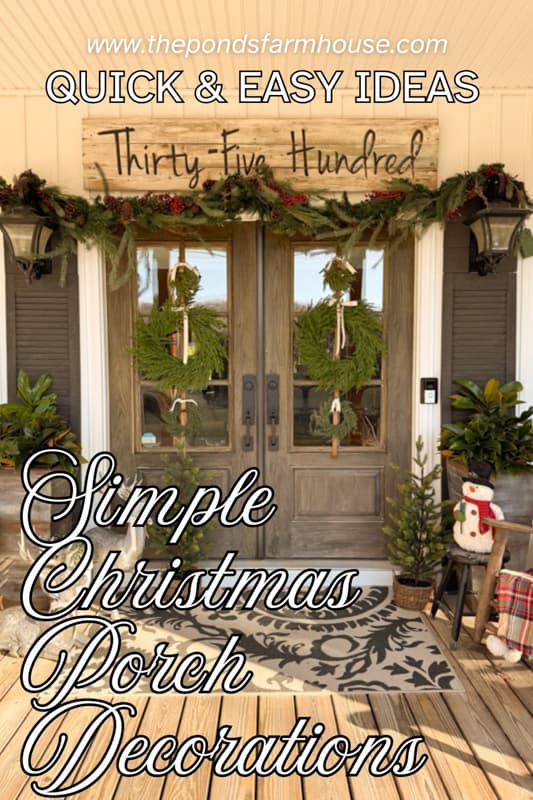 simple Christmas Porch Decorations 