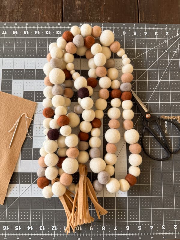 DIY Felt Ball Garland 