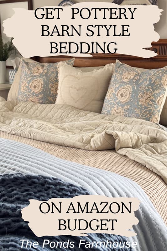 Get Pottery Barn Style Bedding On Amazon Budget
