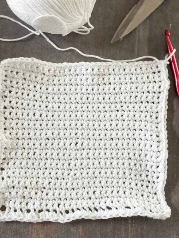 single crochet dishcloth pattern