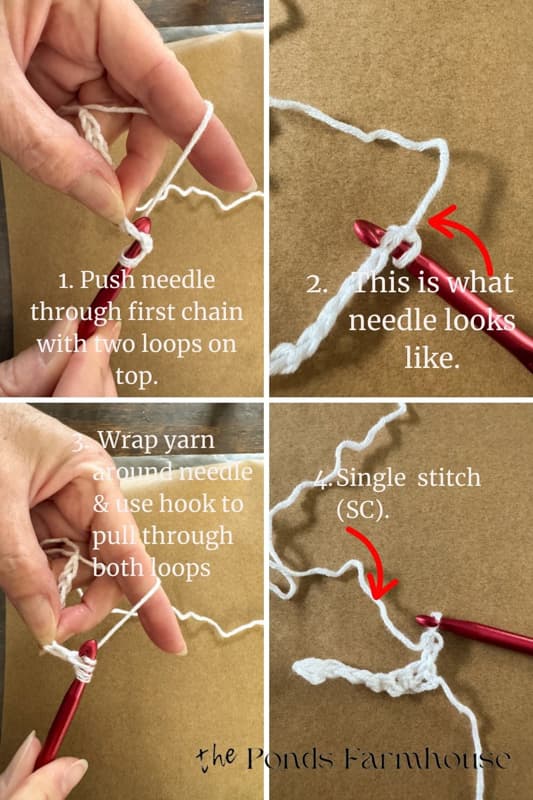 single stitch for crochet