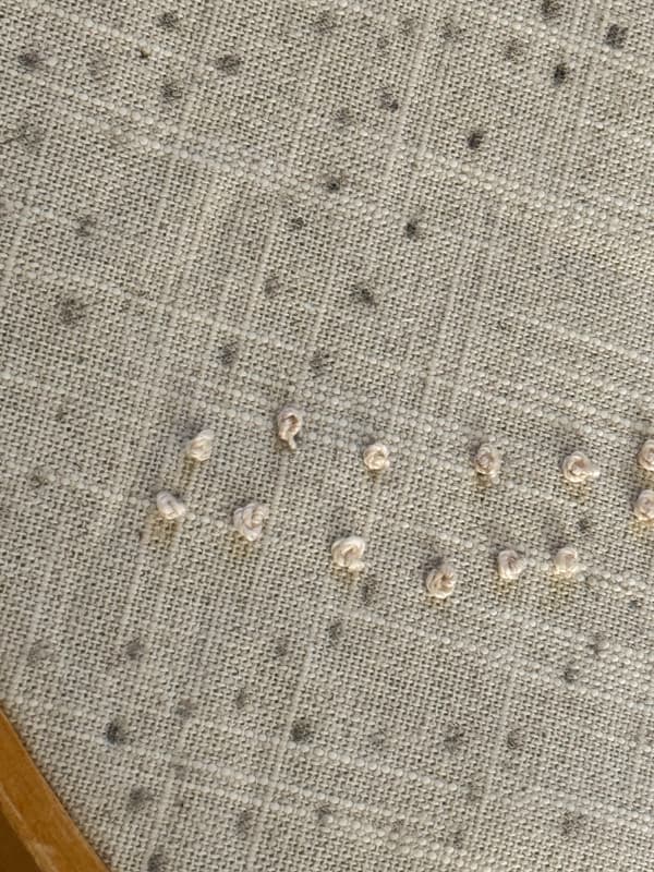 Pull knot tight to create a colonial or candlewick knot.